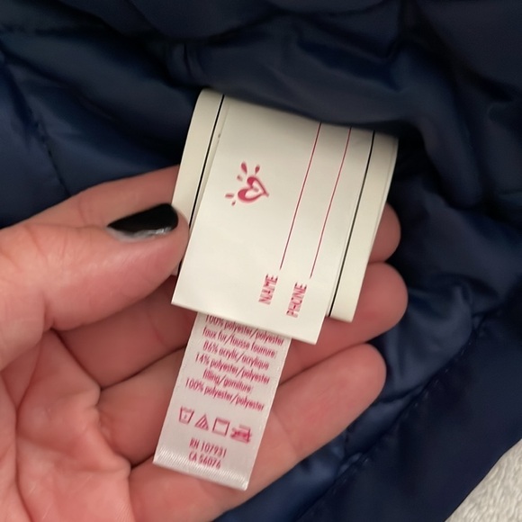 (NWT) Justice Big Girl’s Navy Hooded Parka Jacket, Size: (6/7) - Picture 15 of 16